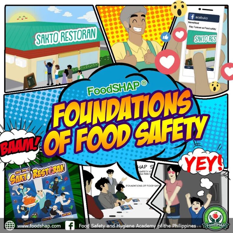FoodSHAP® offers Tagalog Food Safety Certificate Program Food Safety Training & Inspection